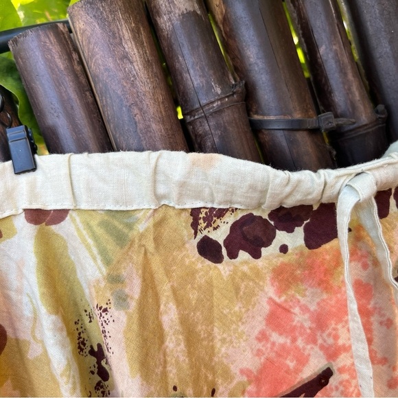 🌼 Vintage Angie Cotton Skirt Drawstring Waist • Size Large - Picture 6 of 6